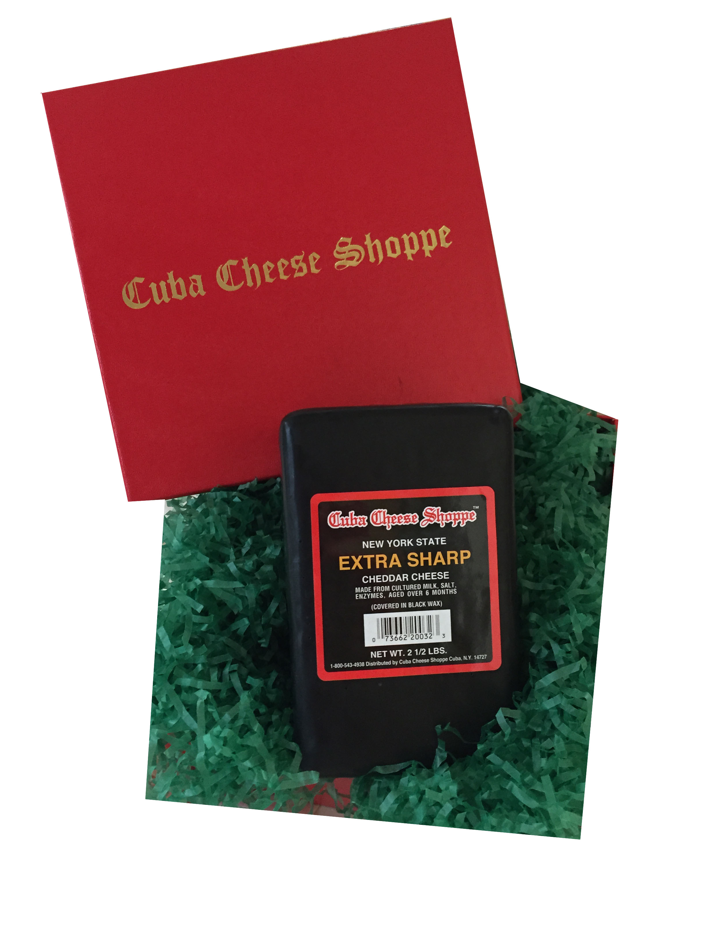 Selskabelig Feje jul Cuba Cheese Shoppe Inc.: 2 1/2 lb. Extra Sharp Black Wax Block in a Red  Gift Box